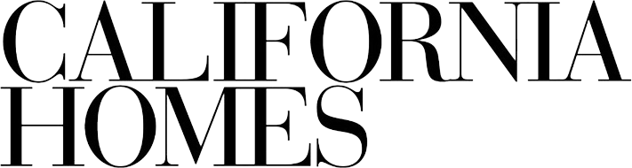 "California Homes" text logo in black serif font on a white background.